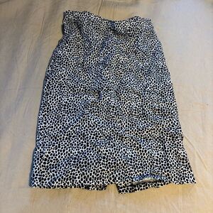 89th & Madison Black and White Pencil Skirt